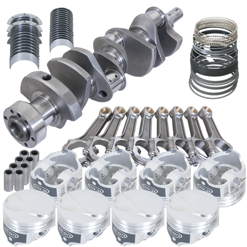 Eagle Chevy 454 1Pc 4.000in Crank 6.135in I-Beam Rods 18cc Dome 4.320in Pistons Rotating Assembly Rotating Assemblies Eagle