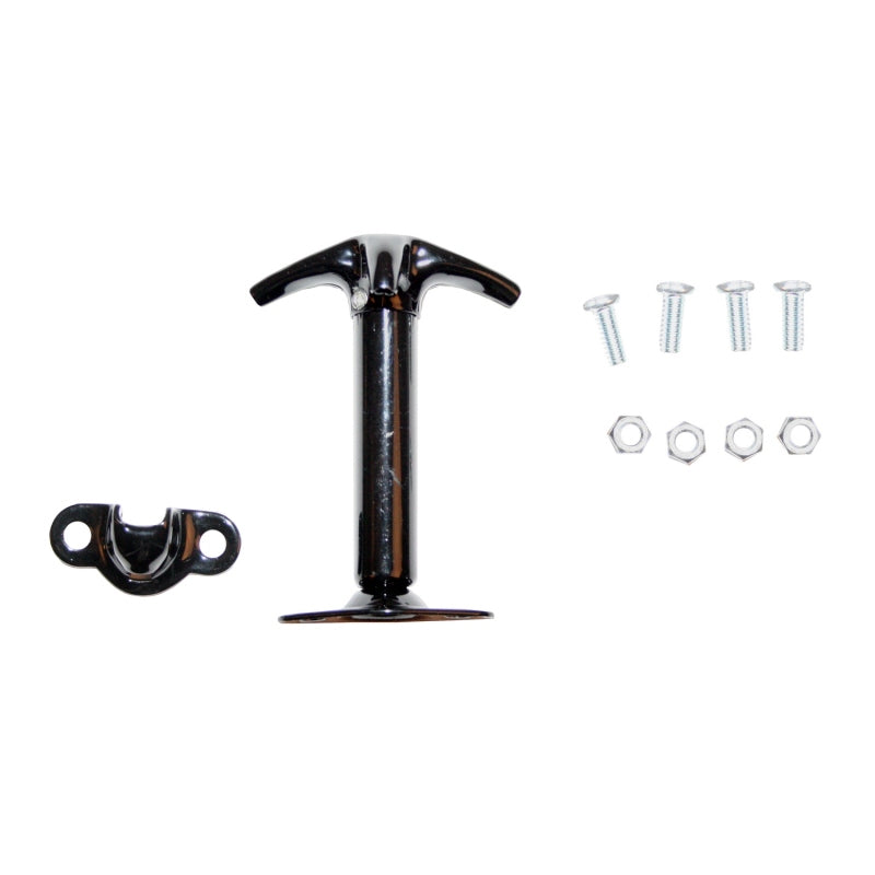 Rugged Ridge 41-95 Jeep Willys & Jeep CJ Black Hood Catch Brackets Rugged Ridge