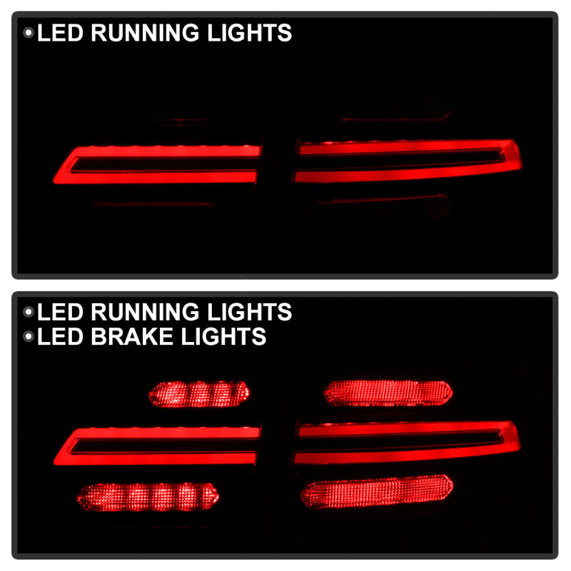 Spyder Porsche Cayenne 958 11-14 LED Tail Lights - Sequential Signal - Black Tail Lights SPYDER