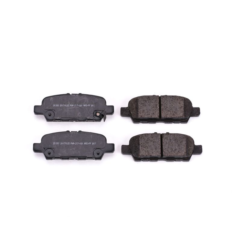 Power Stop 11-12 Infiniti EX35 Rear Z16 Evolution Ceramic Brake Pads Brake Pads - OE PowerStop