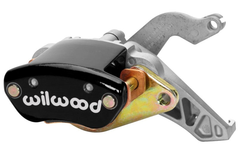 Wilwood Caliper-MC4 Mechanical-R/H - Black w/ Logo 1.19in Piston .81in Disc Brake Calipers - Perf Wilwood