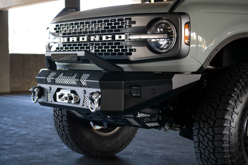 DV8 Offroad Bull Bar Add-On For DV8 Ford Bronco Bumpers - Fits 13in Elite Series Light Bar Bumpers - Steel DV8 Offroad