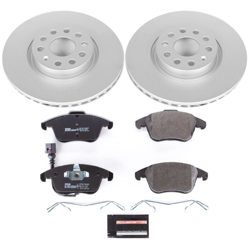 Power Stop 15-18 Audi Q3 Front Euro-Stop Brake Kit Brake Kits - OE PowerStop