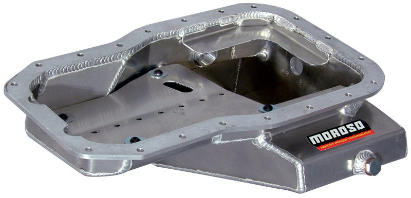 Moroso Toyota 3SGT 2.0L Turbo/5SFE Non Turbo Road Race Baffled Wet Sump 6.25qt 7-9/16in Alum Oil Pan Oil Pans Moroso