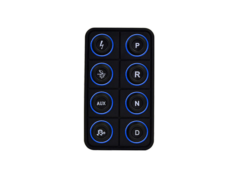 AEM EV 8 Button Keypad CAN Based Programmable Backlighting Programmer Accessories AEM