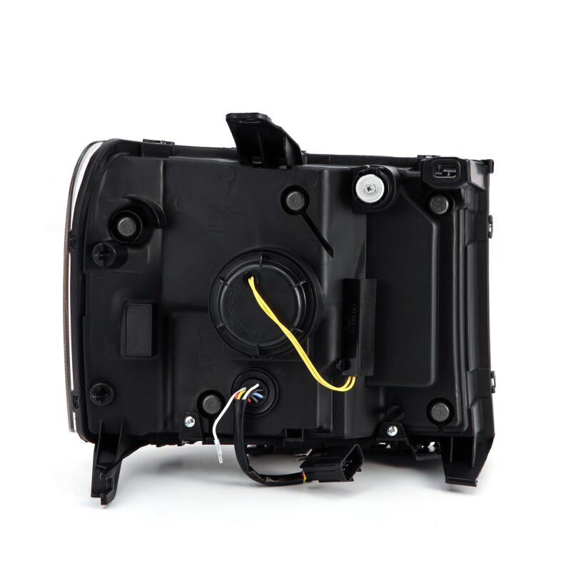 AlphaRex 07-13 GMC Sierra 1500 (No Clsc) LUXX-Series LED Proj HL Chrome w/Actv Lgt & Seq.Sig / DRL Headlights AlphaRex