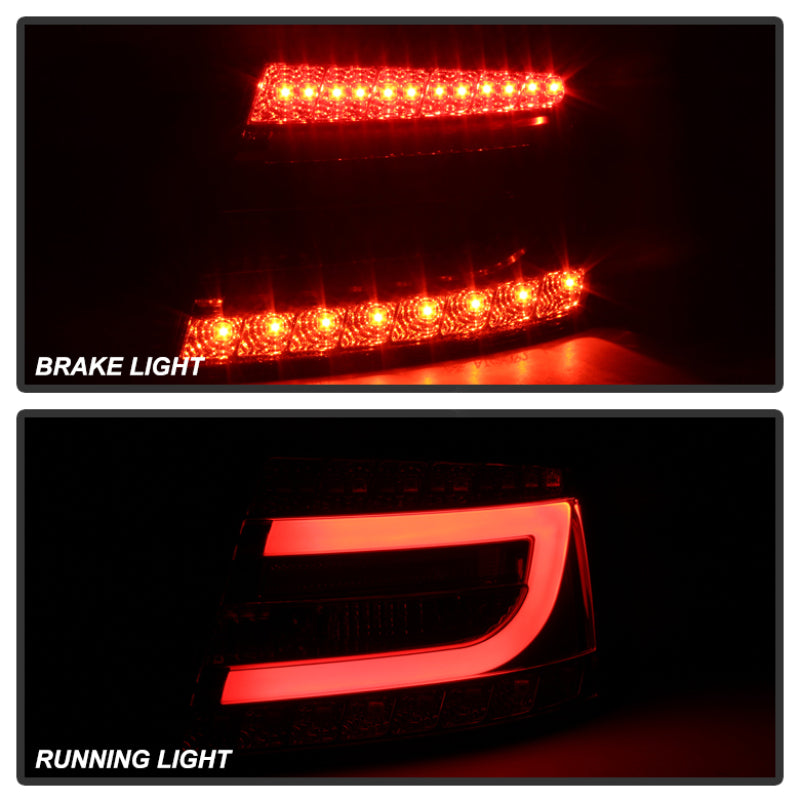 Spyder Audi A6 05-08 4Dr Sedan Only Light Bar LED Tail Lights Smke ALT-YD-AA605V2-LBLED-SM Tail Lights SPYDER