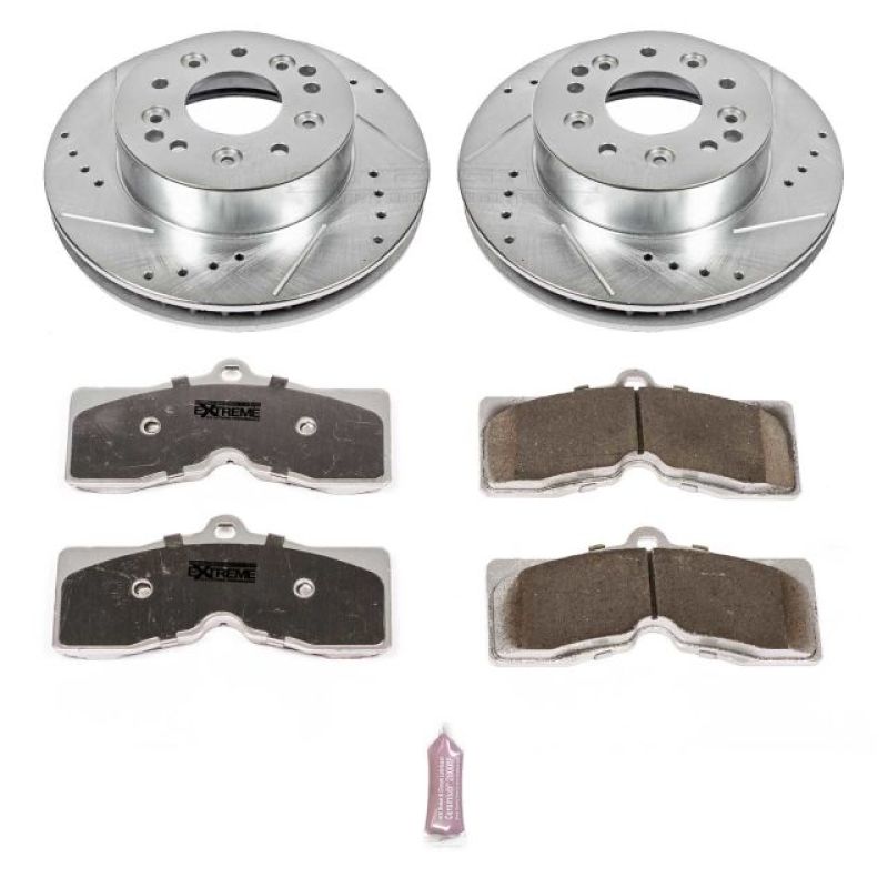 Power Stop 1969 Chevrolet Camaro Front or Rear Z26 Street Warrior Brake Kit Brake Kits - Performance D&S PowerStop