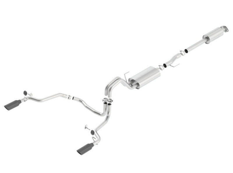 Borla 15-17 F-150 2.7/3.5L V6 EcoBoost / 5.0L V8 Black Chrome Cat-Back Touring Exhaust Catback Borla