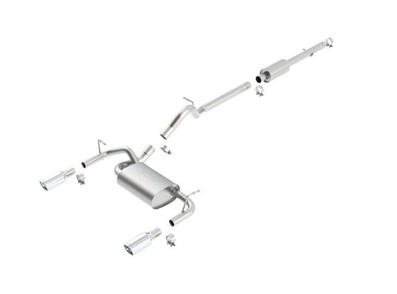 Borla 12-16 Jeep Wrangler JK 3.6L AT/MT 4Wheel 4dr Truck Single Split Rear Exit Catback Exhaust Catback Borla