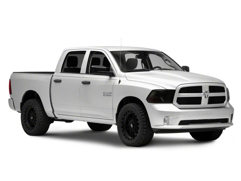 Raxiom 09-18 Dodge RAM 1500 Axial OEM Rep Headlights w/ Single Bulb- Chrome Housing (Smoked Lens) Headlights Raxiom