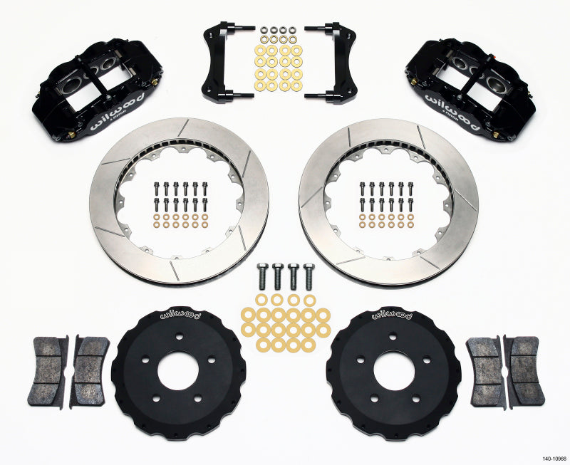 Wilwood Narrow Superlite 6R Front Hat Kit 13.06in Backdraft Cobra (BMW E36 Based) Big Brake Kits Wilwood