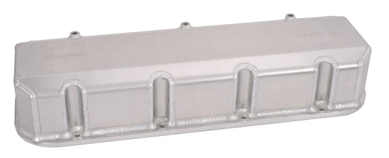 Moroso Chevrolet Big Block Valve Cover w/Billet Rail - 3.875in - Exhaust Pockets/Intake Tubes - Alum Valve Covers Moroso