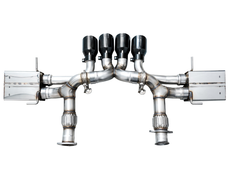 AWE 2023 C8 Corvette Z06 SwitchPath Cat-Back Exhaust - Diamond Black Tips Catback AWE Tuning