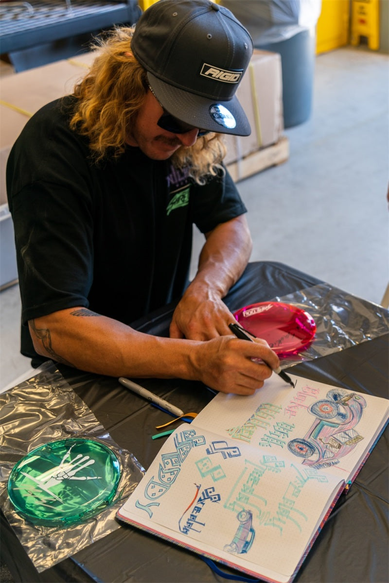 Rigid Industries x SHREDDY 360-Series 6in Lights w/Wt Bcklght (2) + 6 Covers (2 Pink/2 Teal/2 Blk) Light Bars & Cubes Rigid Industries