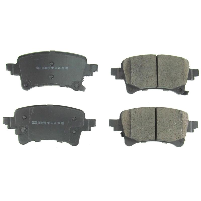 Power Stop 2020 Jeep Gladiator Rear Z16 Evolution Ceramic Brake Pads Brake Pads - OE PowerStop