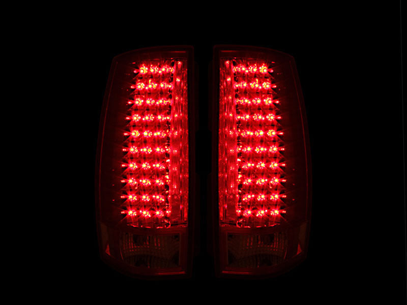 ANZO 2007-2014 Chevrolet Suburban LED Taillights Black G4 Tail Lights ANZO