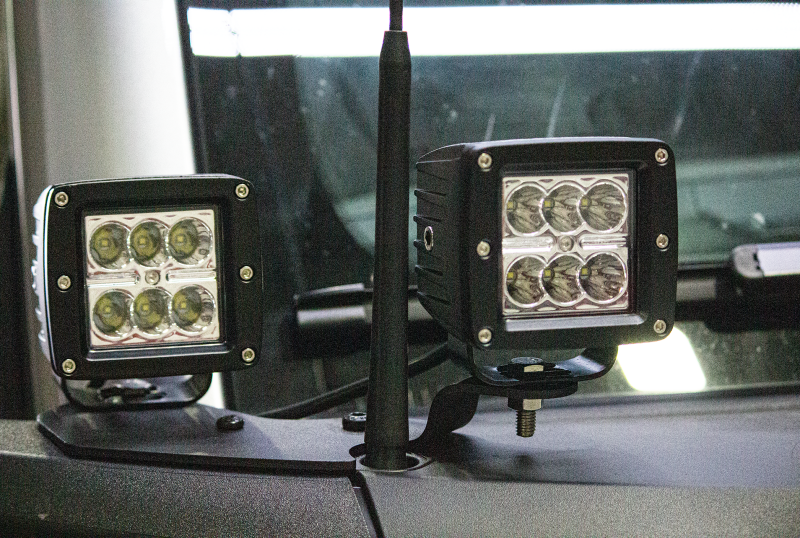 Fishbone Offroad 2021+ Ford Bronco Light Brackets - Black Light Mounts Fishbone Offroad