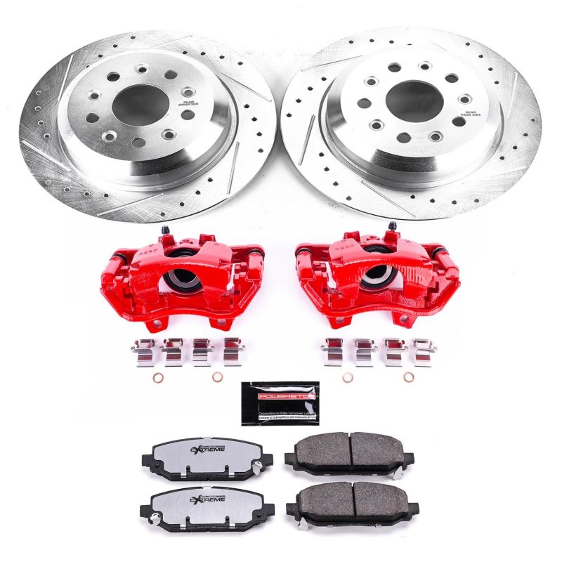 Power Stop 18-19 Jeep Wrangler Rear Z36 Truck & Tow Brake Kit w/Calipers Brake Kits - Performance D&S PowerStop