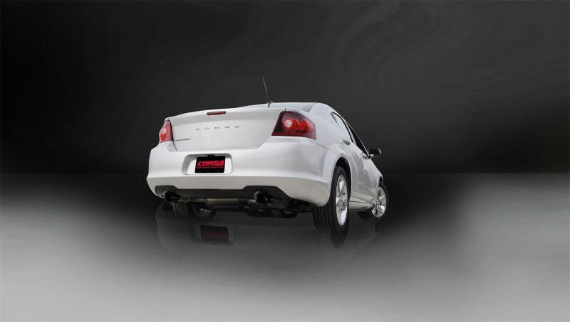 Corsa 2011-2014 Chrysler 200/Dodge Avenger V6 Black Sport Cat-Back Exhaust Catback CORSA Performance