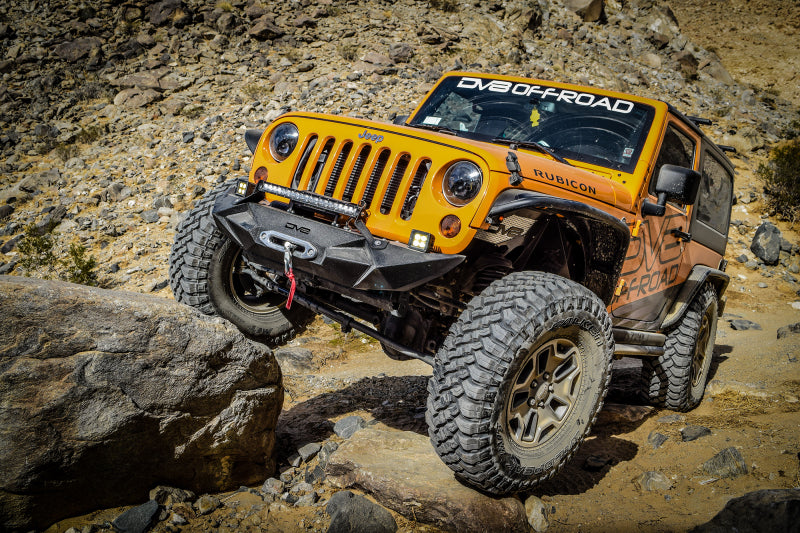 DV8 Offroad 07-18 Jeep Wrangler JK Front Aluminum Inner Fender - Black Wheel Well Liners DV8 Offroad