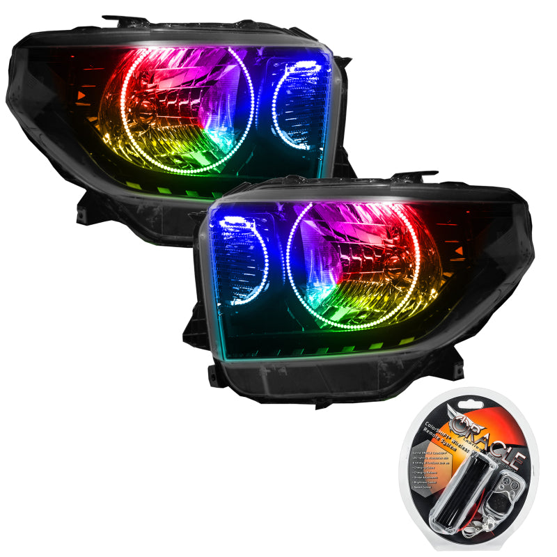 Oracle 14-17 Toyota Tundra SMD HL - Dual Halo Kit - ColorSHIFT Headlights ORACLE Lighting
