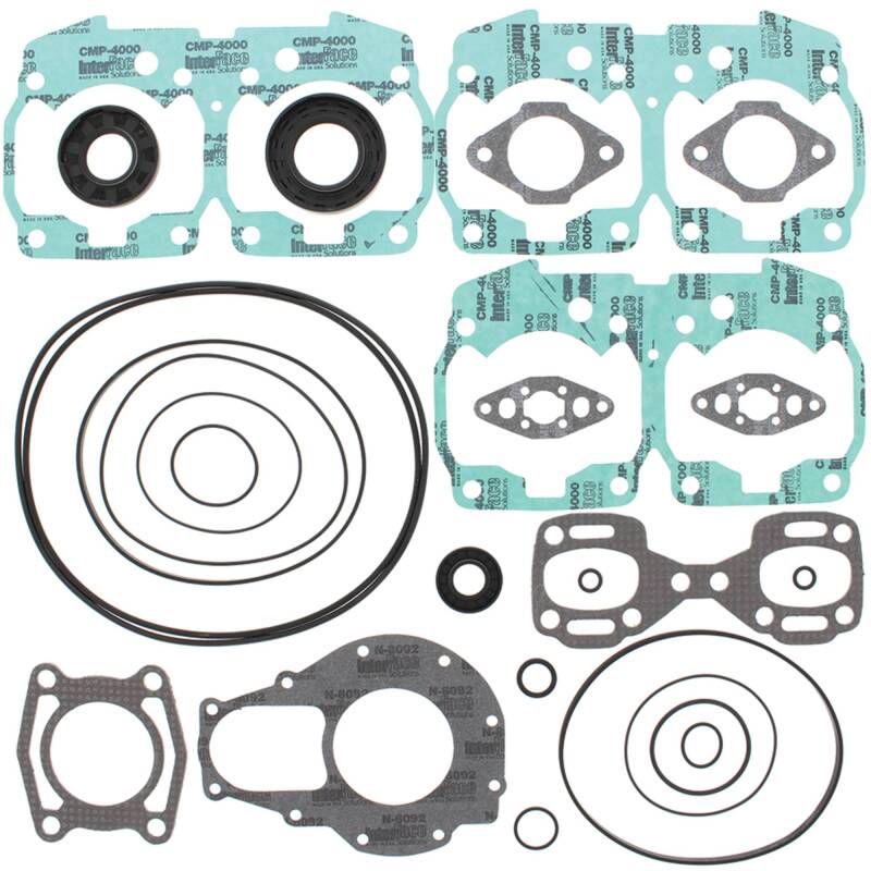 Vertex Gaskets 96-97 Sea-Doo 800 GSX Complete Gasket Kit w/ Oil Seals Engine Hardware Vertex Pistons