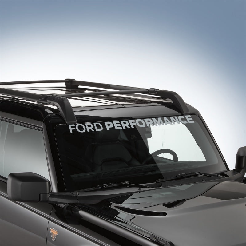 Ford Racing Ford Performance Bronco Windshield Banner - Silver Stickers/Decals/Banners Ford Racing