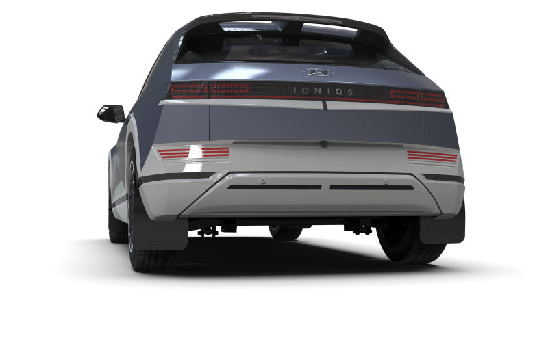 Rally Armor 22-24 Hyundai Ioniq 5 Red Mud Flap w/Black Logo Mud Flaps Rally Armor