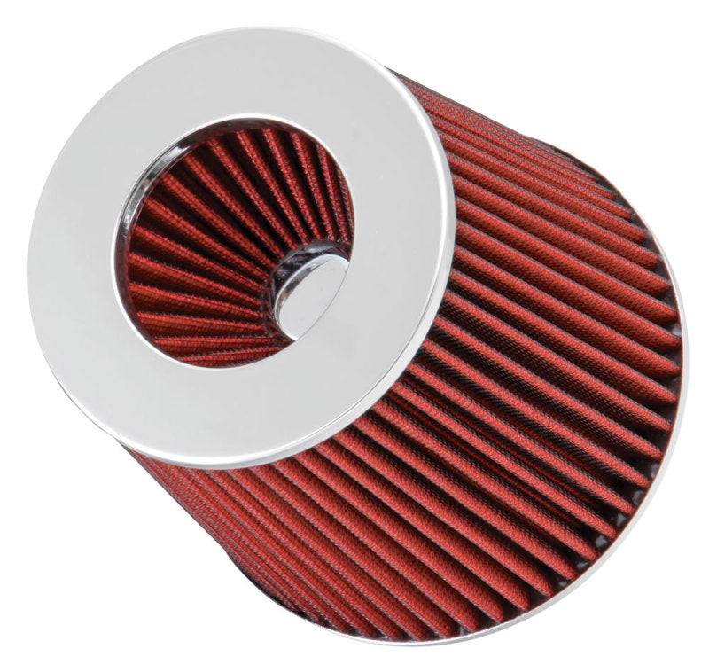Spectre Adjustable Conical Air Filter 5-1/2in. Tall (Fits 3in. / 3-1/2in. / 4in. Tubes) - Red Air Filters - Universal Fit Spectre