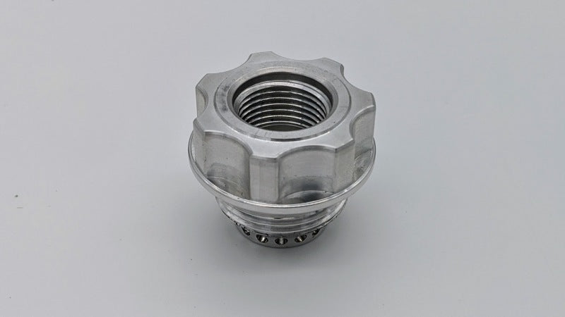 Granatelli -10AN ORB Female -20AN Male Threaded Insert Vented Oil Fill Cap - Natural Oil Caps Granatelli Motor Sports