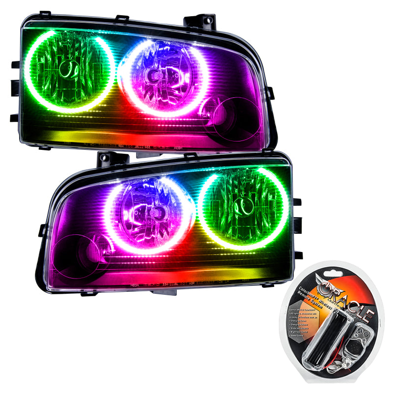 Oracle 05-10 Dodge Charger SMD HL (Non-HID) - ColorSHIFT Headlights ORACLE Lighting