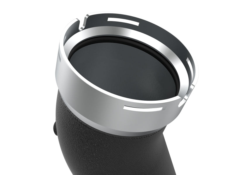 aFe 20-23 GM Diesel Trucks V8 6.6L L5P BladeRunner 3.5in Aluminum Cold Charge Pipe - Black Intercoolers aFe