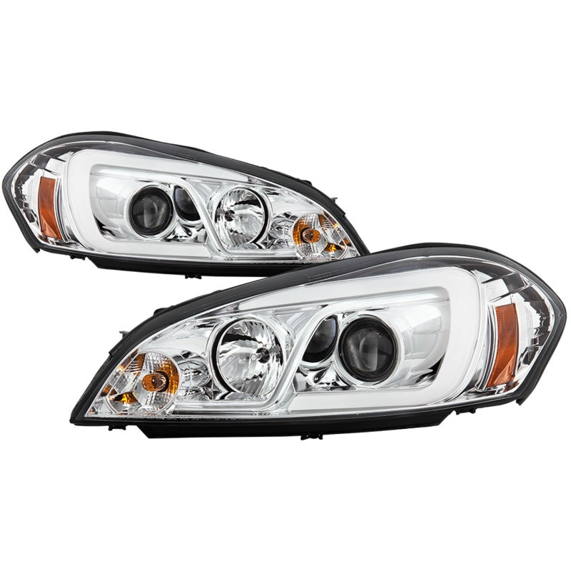 Spyder 06-13 Chevy Impala / 06-07 Chevy Monte Carlo Projector Headlights - Light Bar - Chrome Headlights SPYDER