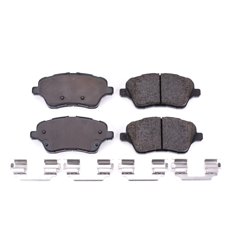 Power Stop 14-19 Ford Fiesta Front Z17 Evolution Ceramic Brake Pads w/Hardware Brake Pads - OE PowerStop