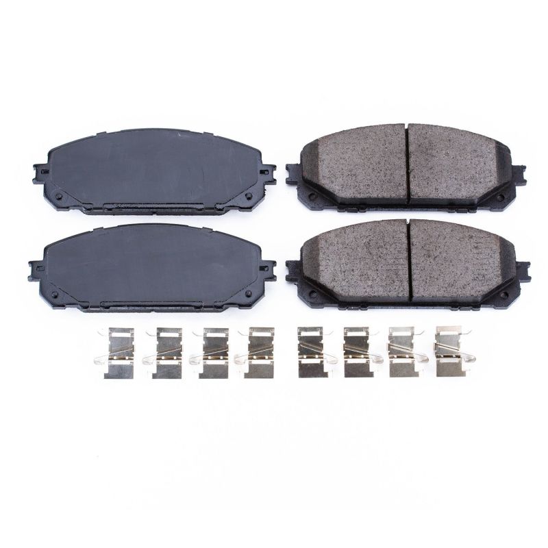 Power Stop 14-20 Jeep Cherokee Front Z17 Evolution Ceramic Brake Pads w/Hardware Brake Pads - OE PowerStop
