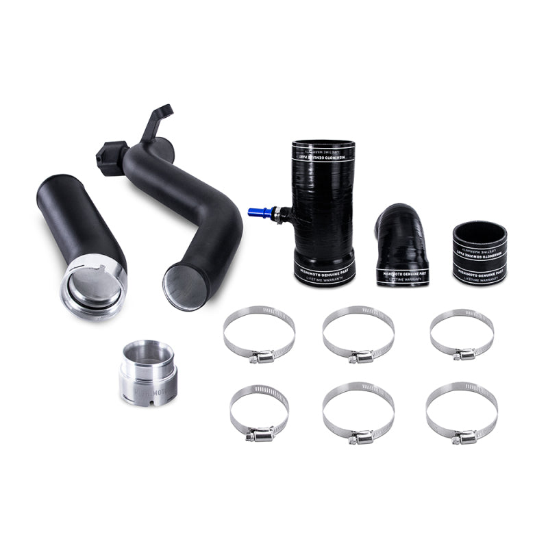 Mishimoto 2019+ Ford Ranger 2.3L Intercooler Pipe & Boot Kit - Micro-Wrinkle Black Silicone Couplers & Hoses Mishimoto