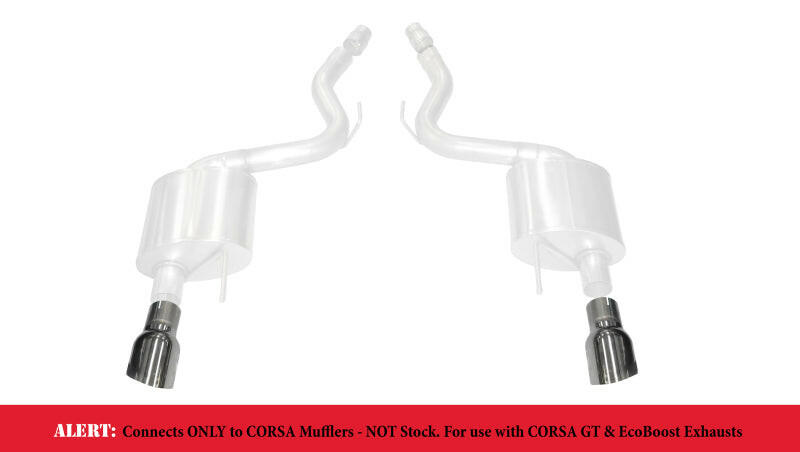 Corsa 2015-2025 Ford Mustang GT 3.0in Inlet / 4.5in Outlet Polished Tip Kit (For Corsa Exhaust Only) Tips CORSA Performance