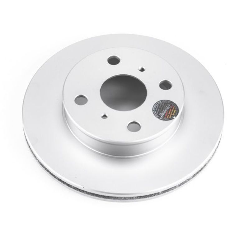 Power Stop 88-92 Toyota Corolla Front Evolution Geomet Coated Rotor Brake Rotors - OE - Cryo PowerStop