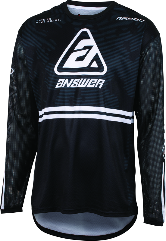 Answer 23 Ark Trials Jersey Black/White/Grey Youth - XS Jerseys Answer