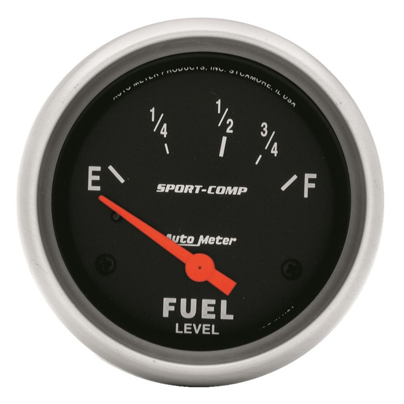 Autometer Sport-Comp 2 5/8in 73ohm-10ohm Fuel Level Gauge Gauges AutoMeter