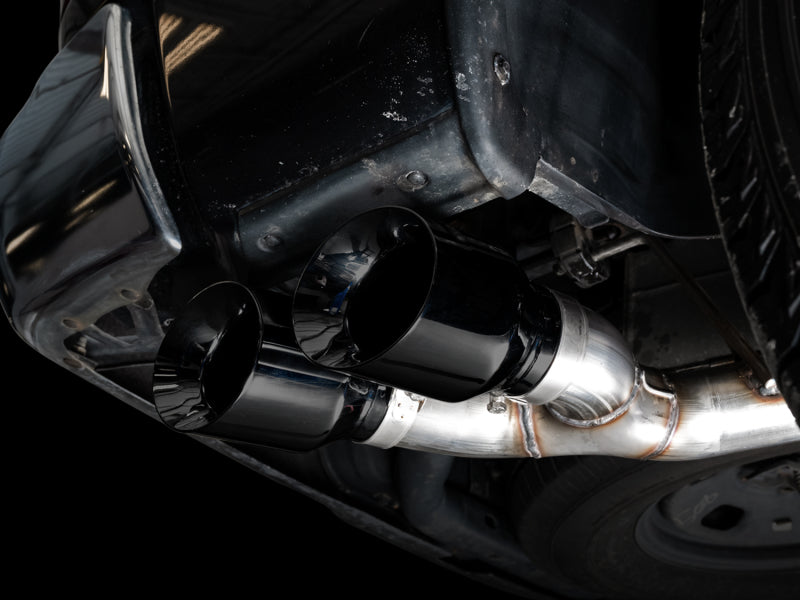 AWE Tuning 09-18 RAM 1500 5.7L (w/o Cutout) 0FG Single Side Exit Cat-Back Exhaust - Diamond Blk Tips Catback AWE Tuning
