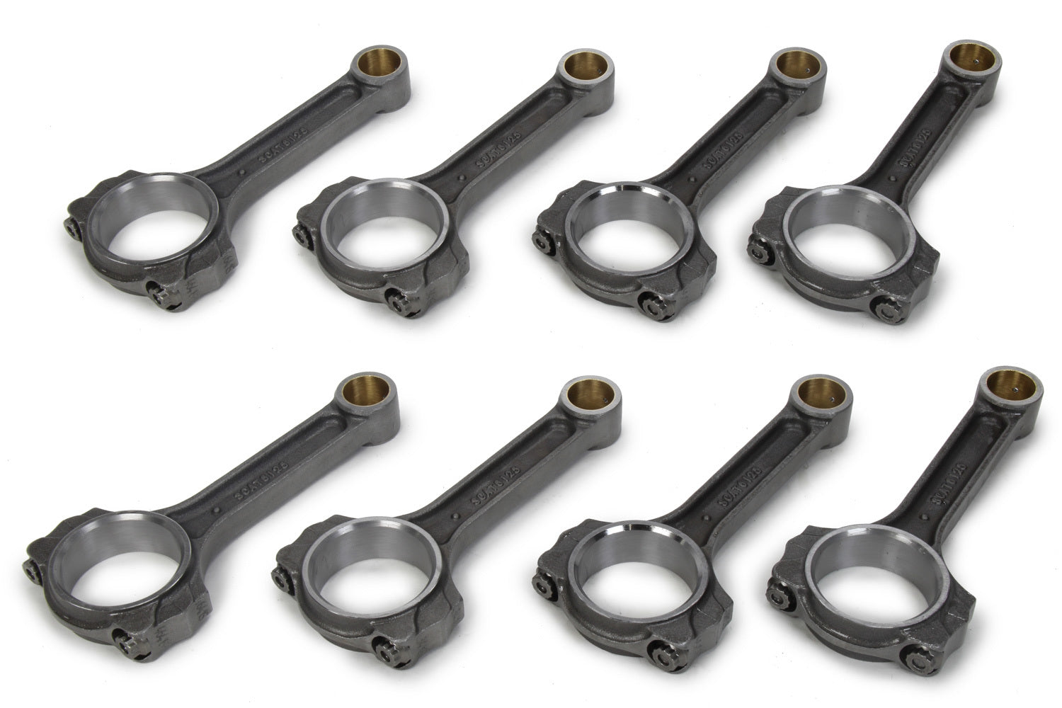 SBC 4340 Forged I-Beam Rods 6.125 Connecting Rods Scat Cranks