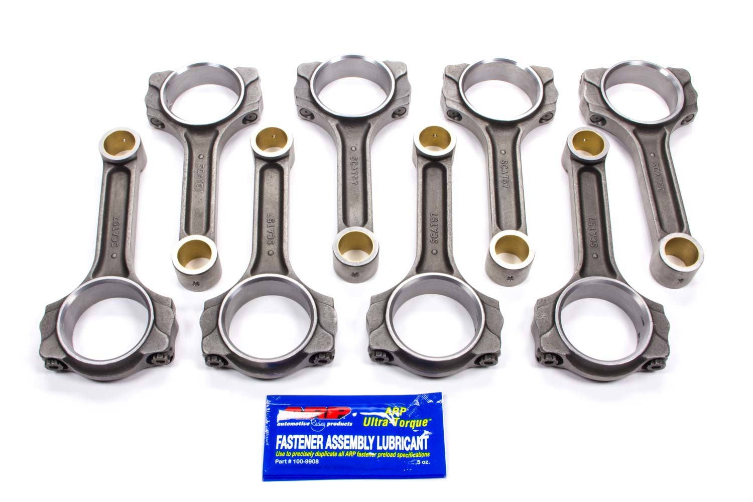 SBC 4340 Forged I-Beam Rods 6.200 w/7/16 Bolts Connecting Rods Scat Cranks