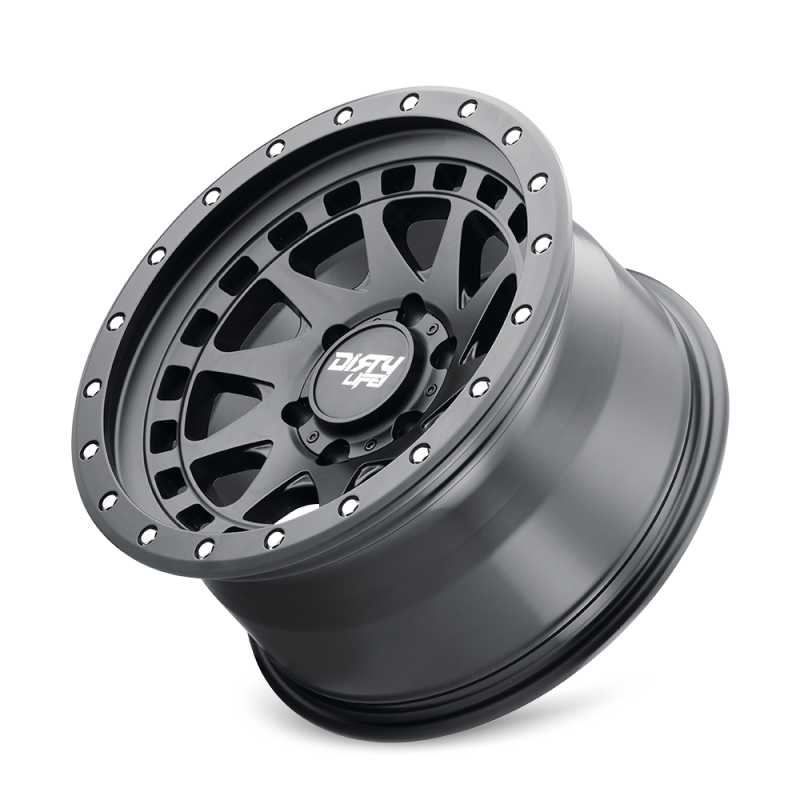 Dirty Life 9311 Enigma Pro 17x9/5x127 BP/-38mm Offset/71.5mm Hub Matte Black Wheel - Beadlock Wheels - Cast Dirty Life
