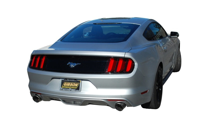 Gibson 15-19 Ford Mustang EcoBoost 2.3L 2.25in Cat-Back Dual Exhaust - Stainless Catback Gibson