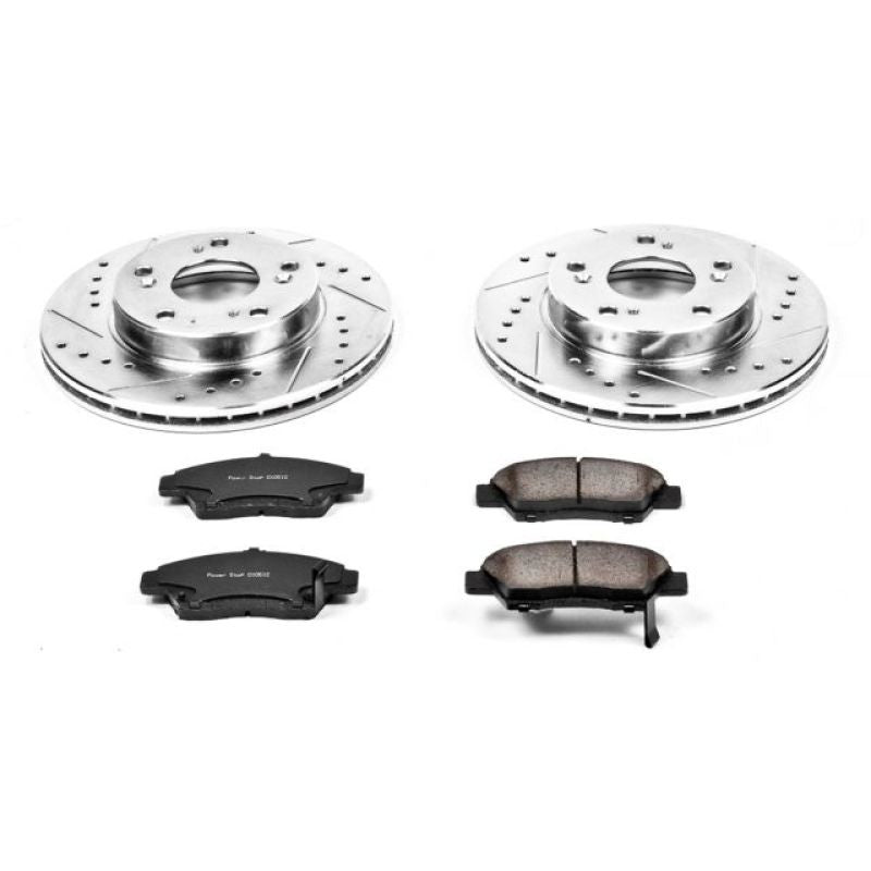Power Stop 11-15 Honda CR-Z Front Z23 Evolution Sport Brake Kit Brake Kits - Performance D&S PowerStop