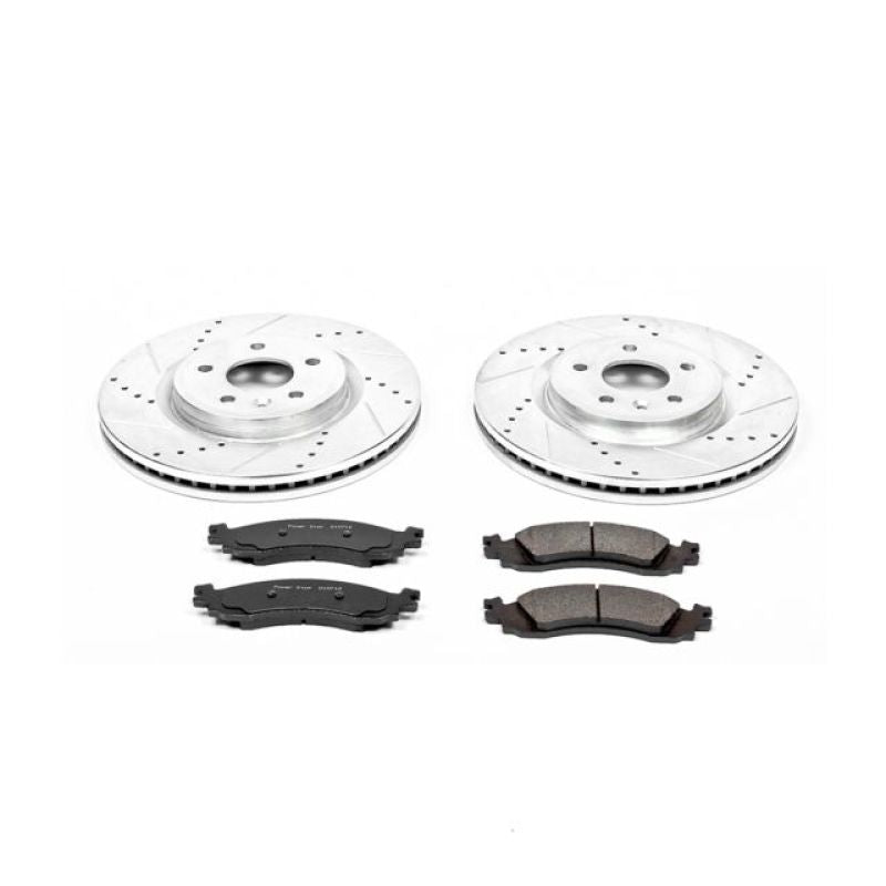 Power Stop 2010 Ford Taurus Front Z23 Evolution Sport Brake Kit Brake Kits - Performance D&S PowerStop