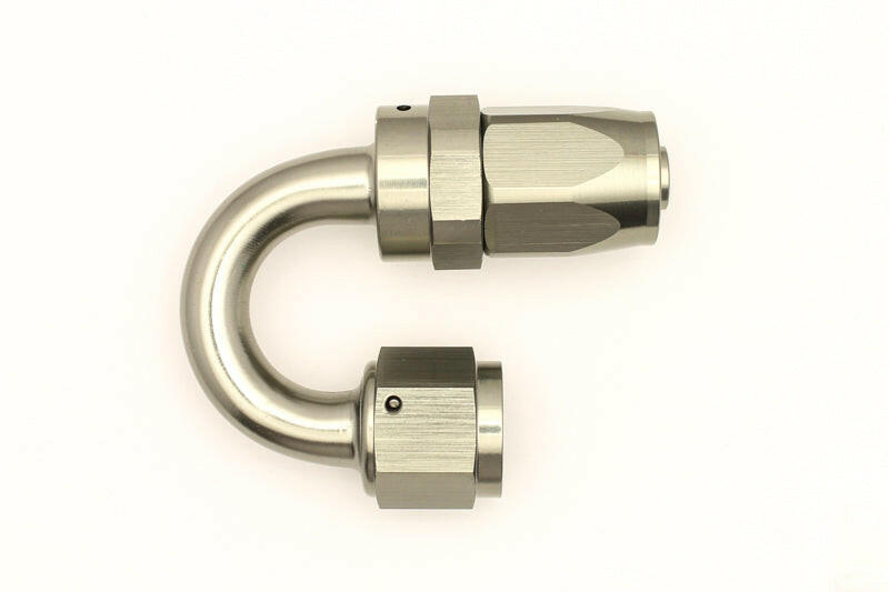 DeatschWerks 8AN Female Swivel 180-Degree Hose End CPE Fittings DeatschWerks