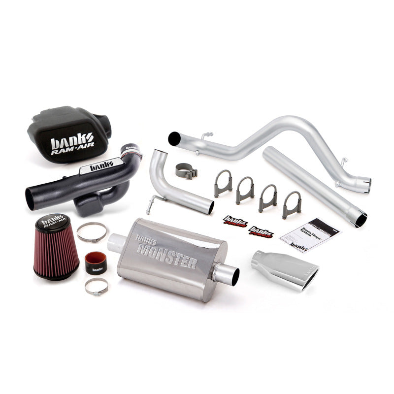 Banks Power 12-15 Jeep 3.6L Wrangler 4dr Stinger Sys (no AutoMind) - SS Single Exh w/ Chrome Tip Catback Banks Power